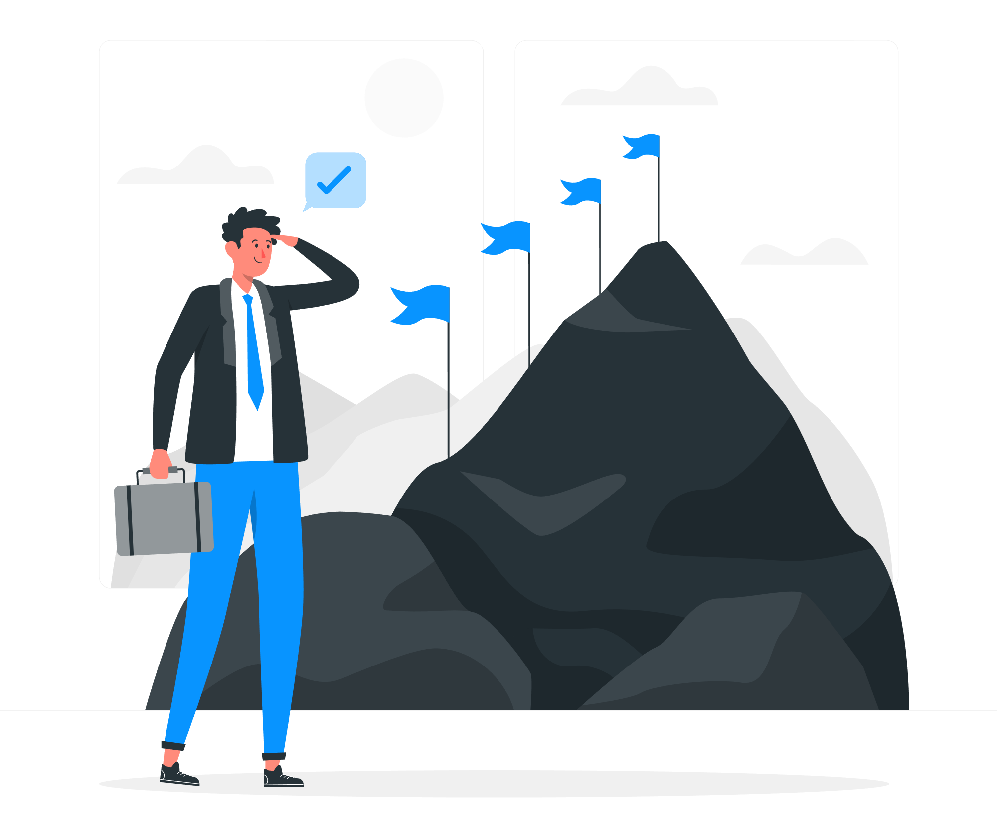 AI Strategy Roadmap Illustration